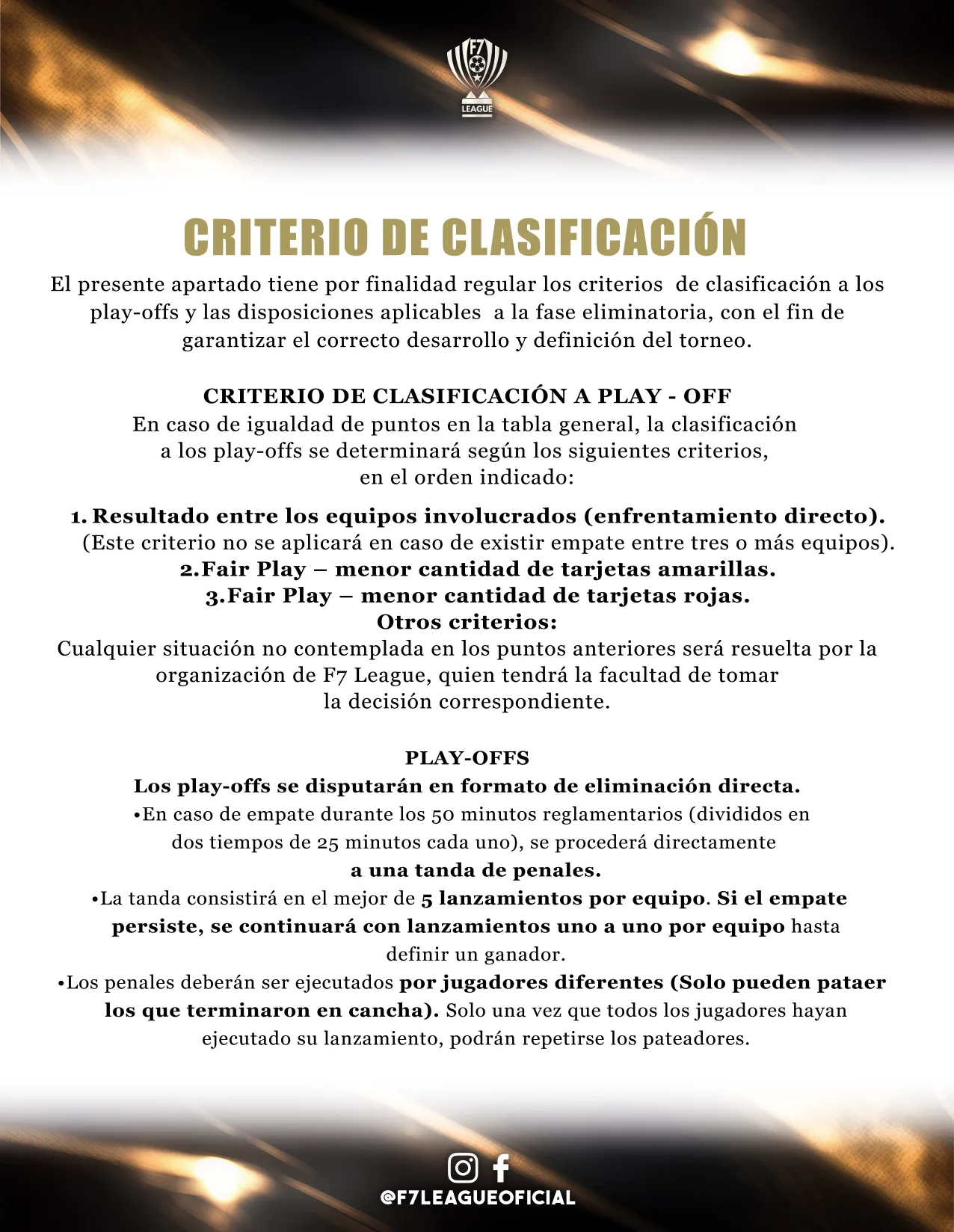 Reglamento oficial de F7 League — página 7 de 17